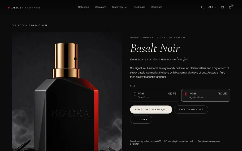 Bizora Fragrance screen 2