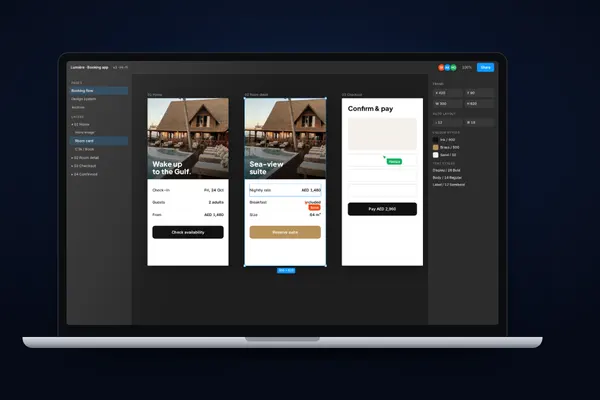UI/UX design project preview