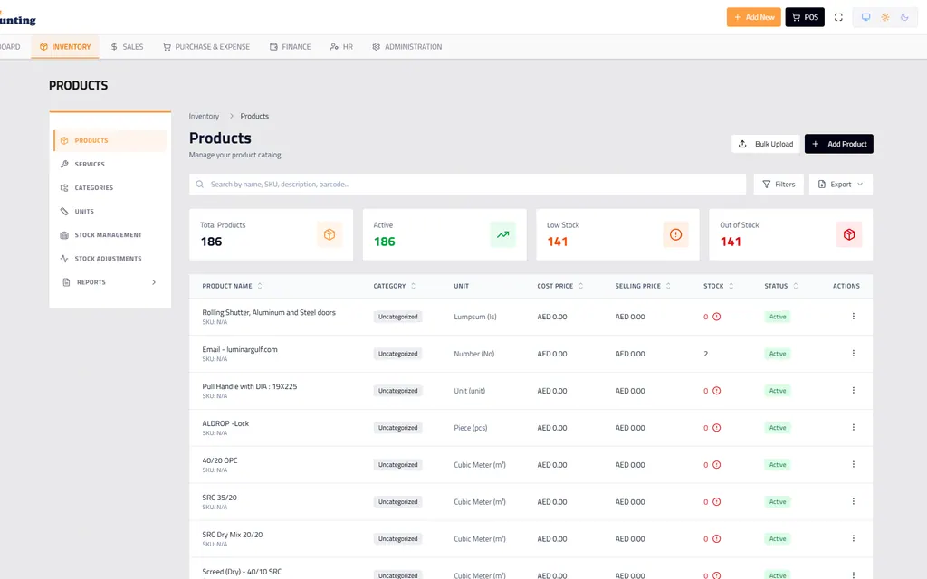 Easy Accounting ERP screen 2